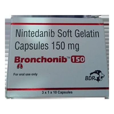 Αγορά Nintedanib Bronchonib 150mg Φάρμακα για τη θεραπεία του καρκίνου 10 κάψουλες 3 πλάκες online manufacture