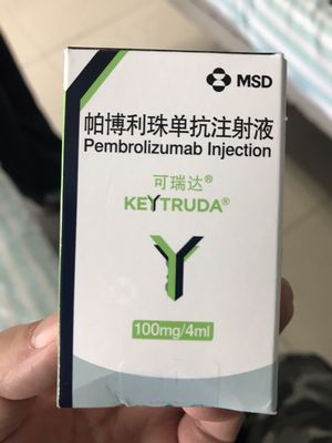 Αγορά MSD Pembrolizumab MK3475 Keytruda   100mg/4mL δισκία Μη μικροκυτταρικός καρκίνος του πνεύμονα, μικροκυτταρικός καρκίνος του πνεύμονα, καρκίνος του παχέος εντέρου και του ορθού, καρκίνος του στομάχου, καρκίνος του οισοφάγου, ηπατοκυτταρικό καρκίνωμα, online manufacture