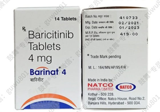 Αγορά Natco Baricitinib -Barinat 4mg*14 δισκία Ρευματοειδής αρθρίτιδα (RA), αγκυλοποιητική σπονδυλίτιδα (AS), ψωρίαση, ατοπική δερματίτιδα, Κατάλληλο για τη φάση θεραπείας online manufacture