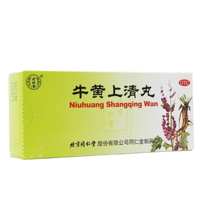 Πεκίνο Tong Ren Tang Co., Ltd. Tong Ren Tang Pharmaceutical Factory Niuhuang Shangqing Pills 6g*10 Δισκία Πονοκέφαλος Ζάλη Κόκκινα Μάτια Εμβοές Πονόλαιμος Άφθες Πρησμένα Ούλα